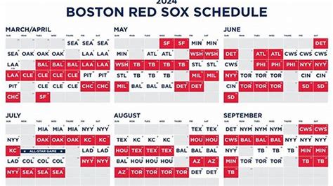 boston red sox spring training schedule